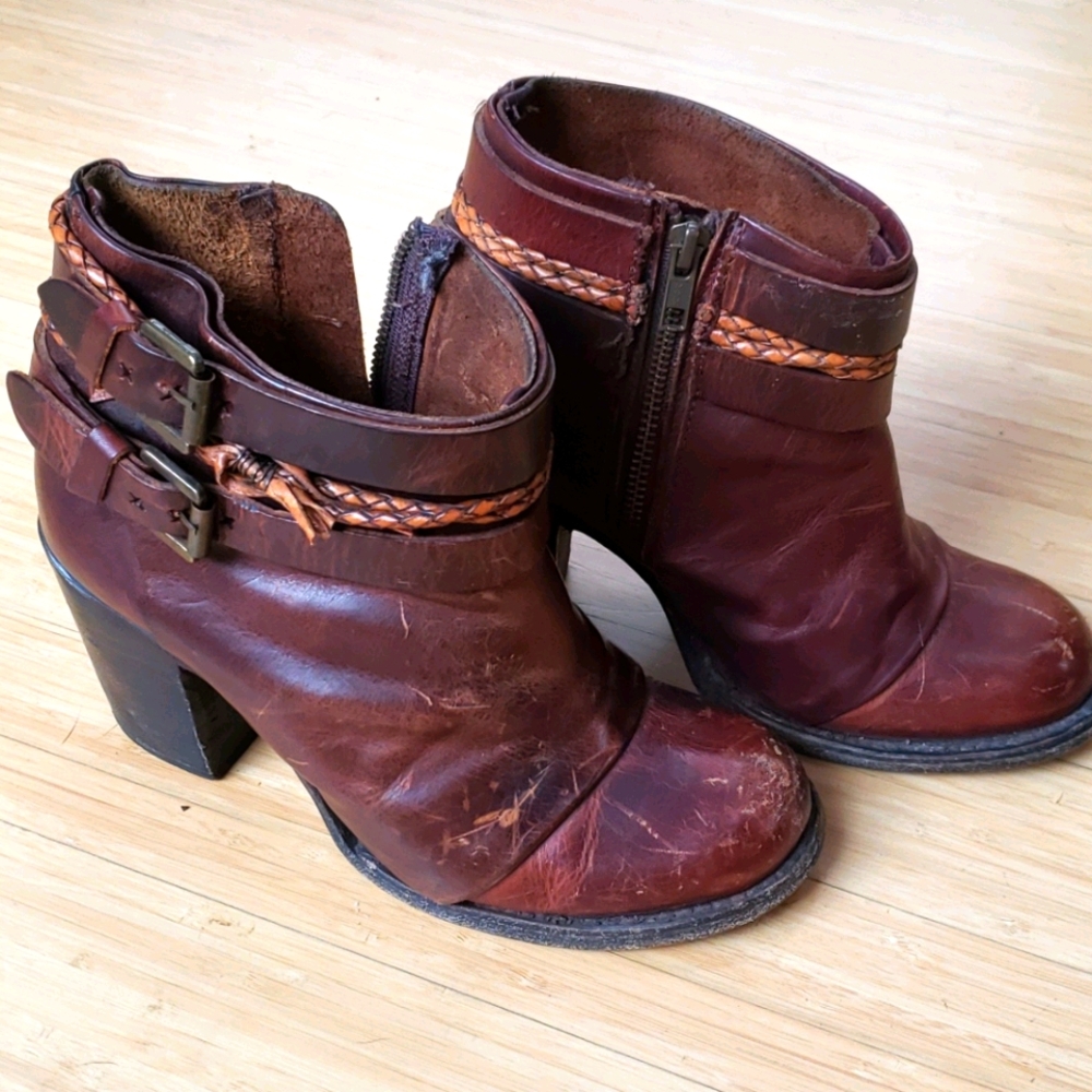 Freebird distressed booties 7